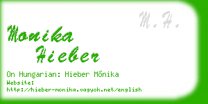 monika hieber business card